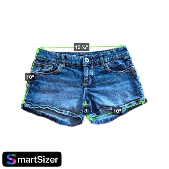 Y2K Maurice’s Jean shorts with topstitch pockets. Size 7/8 - Picture 5 of 5